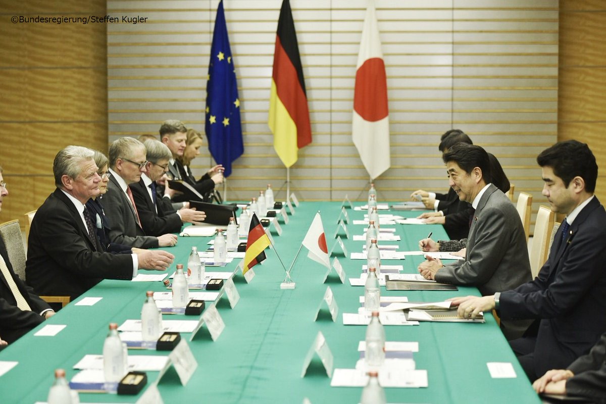 ドイツ大使館 来日中のガウク大統領は 先ほど安倍晋三首相と会談しました ドイツ大使館 来日中のガウク大統領は 先ほど安倍晋三首相と会談しました