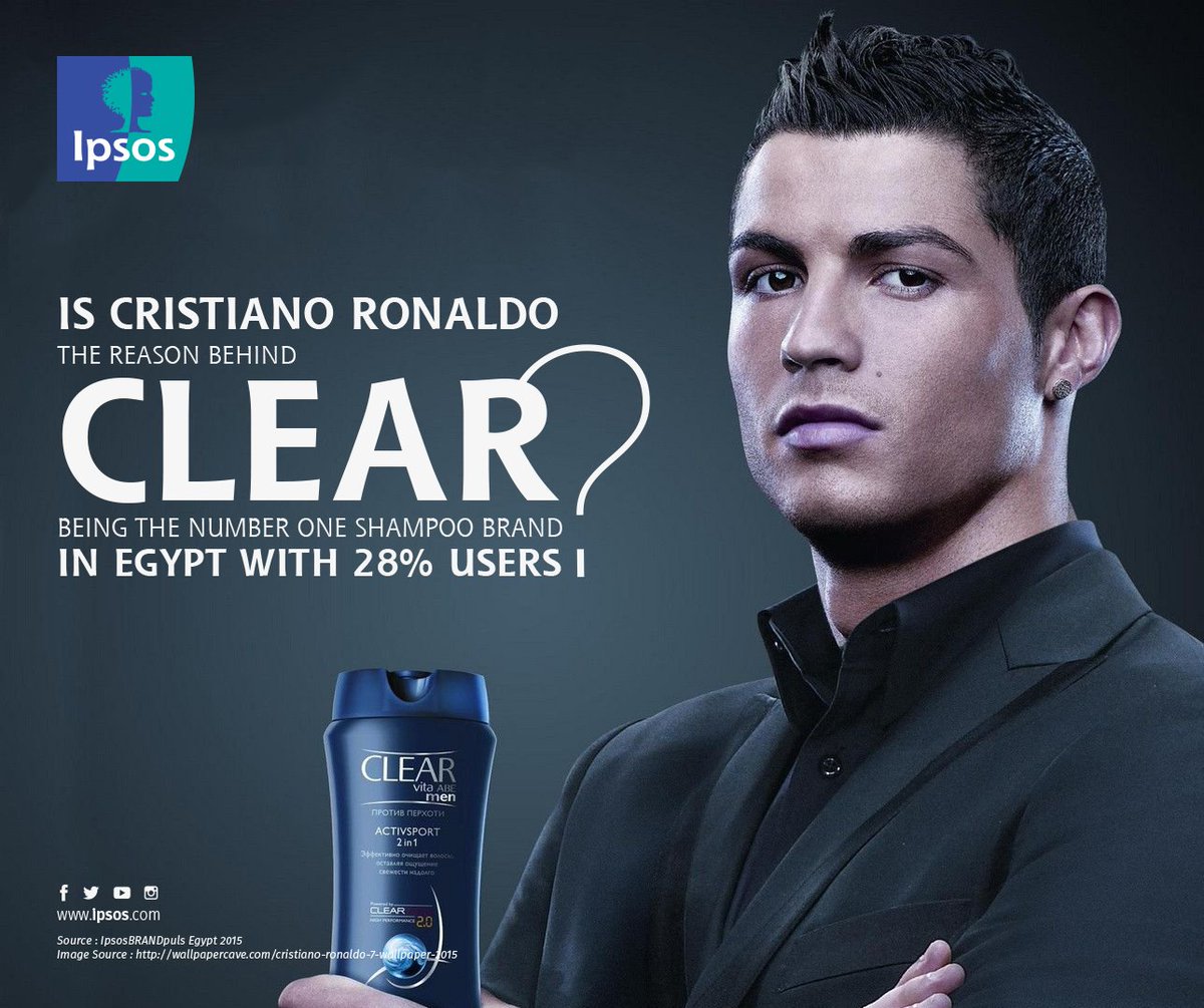 Ipsos In Mena Is Cristiano Ronaldo The Reason Behind Clearhair Being The Number 1 Shampoo Brand In Egypt Unilever Ronaldo Ipsos Research T Co Royo2kan4t Twitter