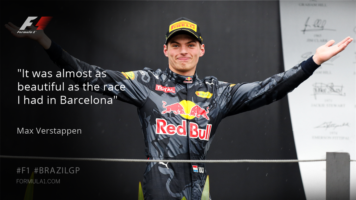 F1's tweet photo. MAX FACTOR

LAP 55: P14 🙄
LAP 69: P3 😲

Bad days can become great ones when you find that zone

#MondayMotivation #BrazilGP @Max33Verstappen https://t.co/aZfBhKO0G8