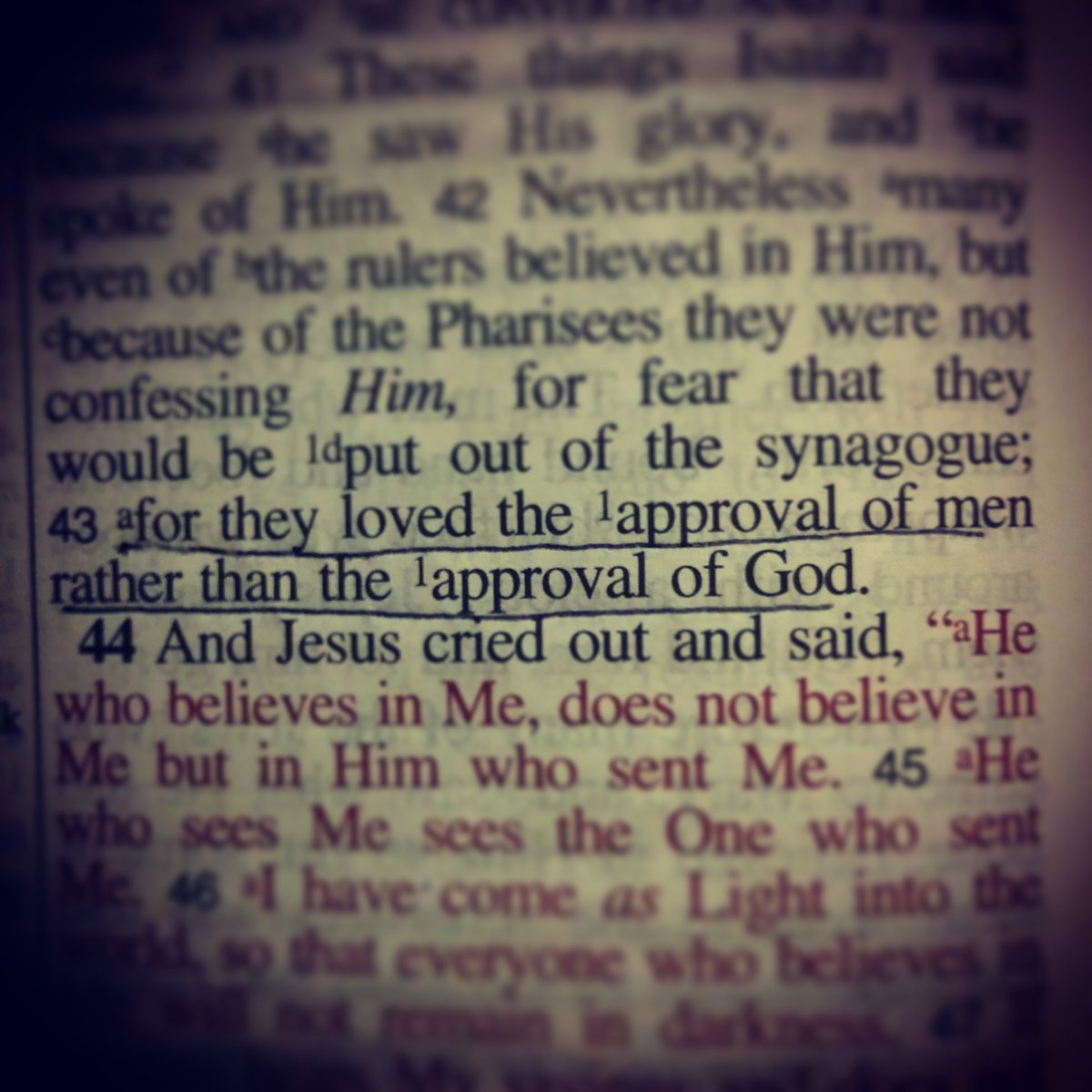tsepulveda's tweet photo. John 12:43 NASB #approval #choose #GodvsMan #faith #thisworldispassingaway #POD https://t.co/whdej9TPfh