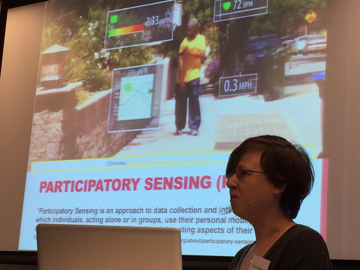 UTconnect's tweet photo. At #unpluggingdata now #participatory #sensing applications as a new paradigm around '#smartcity ish' key issues https://t.co/83uY0lu3O9