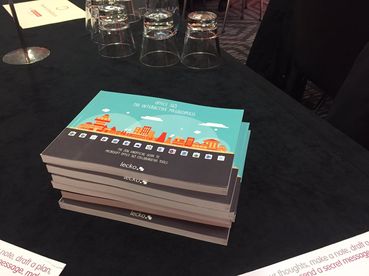 We have few copies of our #O365 study for #SmileLondon attendees : come and see us ! Cc @simplycomm