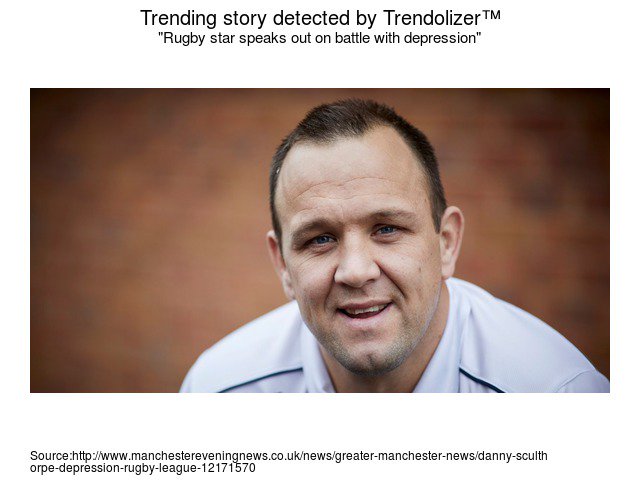 TrendingDrugs's tweet image. Rugby star speaks out on battle with depression #injury #DannySculthorpe drugs.trendolizer.com/2016/11/rugby-…