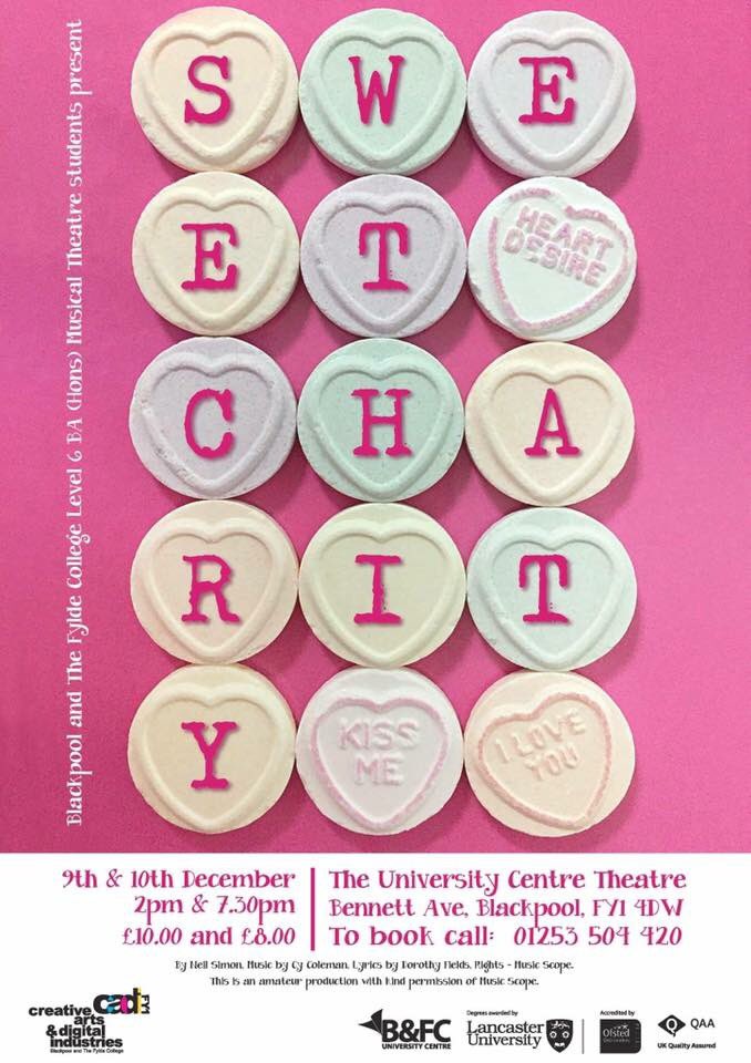 Find yourself in Blackpool on the 9th&amp;10th of December come watch our production of Sweet Charity #BigSpender