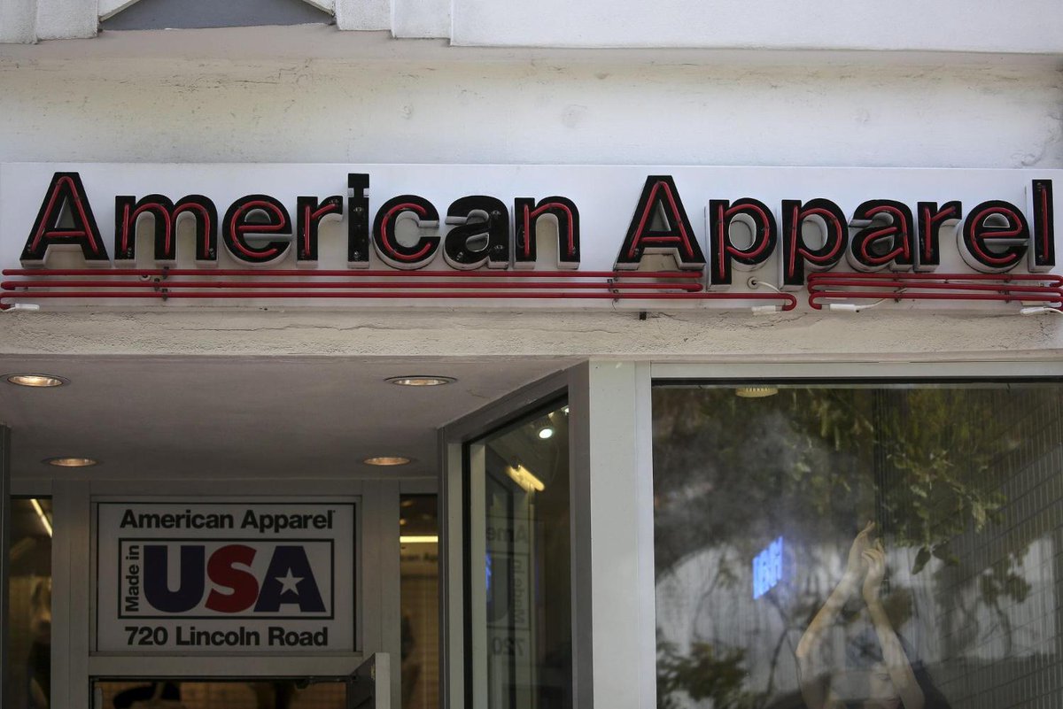 BusinessTimes's tweet photo. .@AmericanApparel to file for bankruptcy as soon as Monday: sources https://t.co/O6Z1ui2nqs https://t.co/h5M3M1tWal
