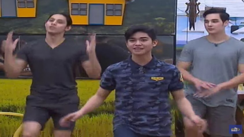 PBBabscbn's tweet photo. Gusto talaga ni Yongskie maging member ng Hashtags! Naks! #PBBTwinning https://t.co/j0U50FL2qL