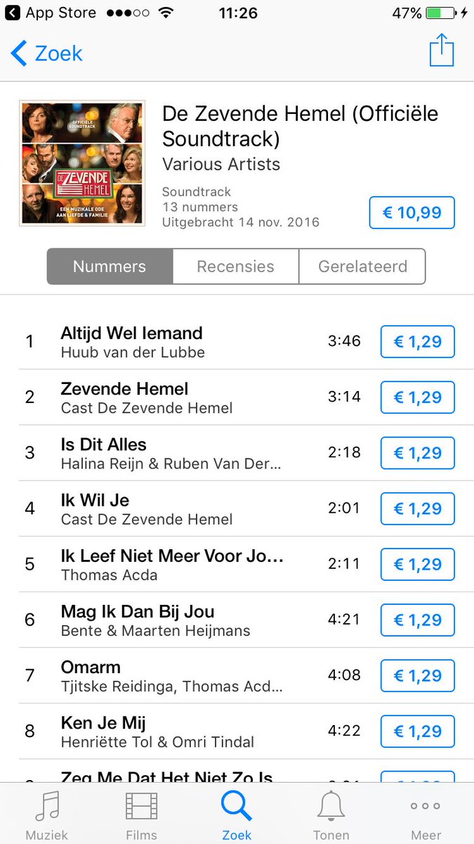 Ga zingend de week in met de soundtrack van <a href="/de7ehemelfilm/">dezevendehemelfilm</a> gezonden door de cast! Je kan hem downloaden via iTunes 💖