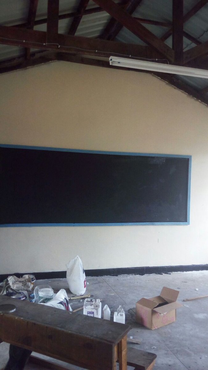 FusionCapital_'s tweet photo. Fusion staff  taking part in #FMACSR initiative-renovating a block of classrooms at Dr.Livingstone Primary school in Bahati @FusionCapital_ https://t.co/jqVCXmn8Hu