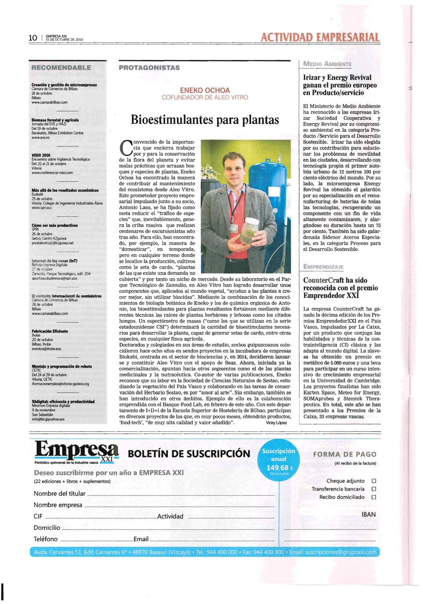 Entrevista en Empresa XXI: Muchas gracias a los que nos acompañáis en este camino de emprendimiento!!