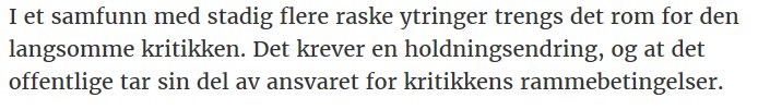 kritiklabbet's tweet photo. läs @idahabb "Kritikk sikrer meningsmangfold" i @Dagsavisen, https://t.co/lhrlDKu9Q2 https://t.co/KfP7wuyFD7