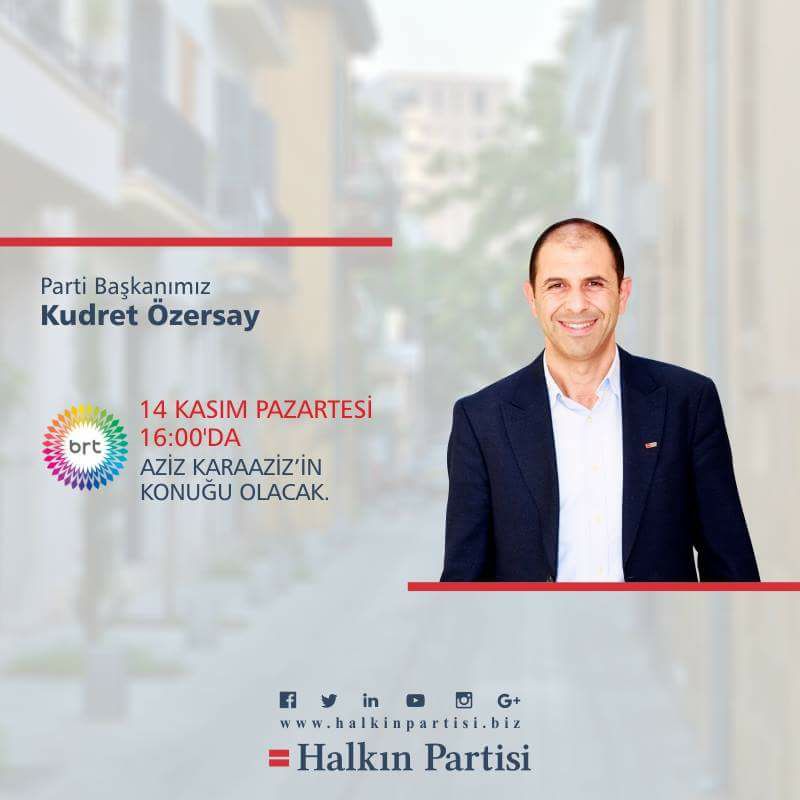Başkanımız <a href="/KudretOzersay/">Kudret Özersay</a> birazdan canlı yayında <a href="/karaaziz/">aziz karaaziz</a>'in sorularını yanıtlayacak.