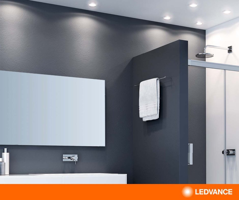 LedvanceSpain's tweet image. #ConsejoIluminación Para el baño utiliza una #luz blanca fría porque reproduce fielmente los colores y da sensación de luminosidad.