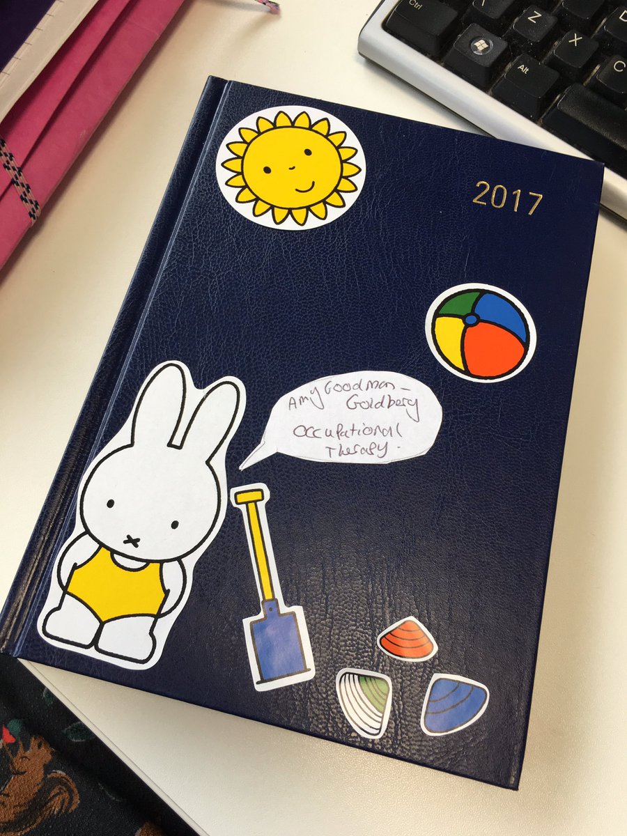 Goodman_OT's tweet photo. Back at work after a bit of time off. My 2017 diary was waiting for me. I've given it a bit of a make over #NQOT https://t.co/c5Y5H7jMRL