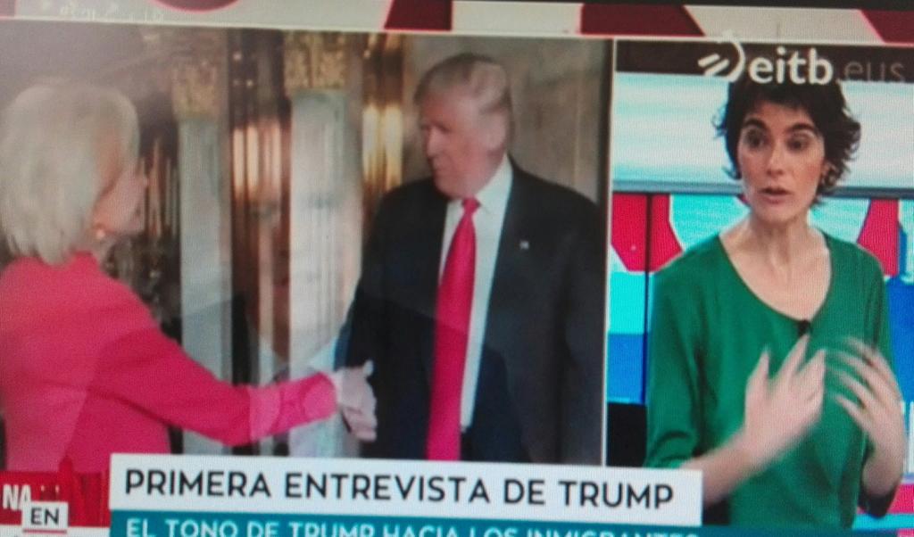 BerdeakEquo_'s tweet photo. .@RosaM_Equo en @enjakeETB:? "Las intenciones de #Trump rozan el aislacionismo y no se puede cerrar los ojos a todo un mundo interconectado" https://t.co/bTasZRpGOX