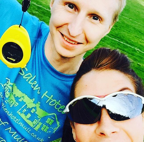 runABCscotland's tweet image. .@Performancerun1 and @Hockettmeister get set for @TransAtlasUltra