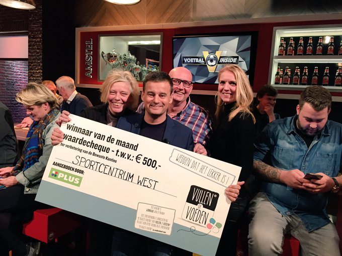 Winnaar van de maand oktober: Sportcentrum West uit Rotterdam! Een echte #bewustekantine!