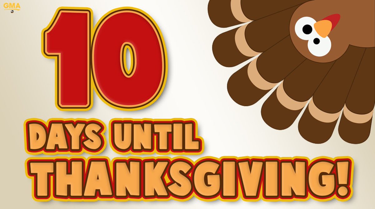 Only 10 days until thanksgiving!! 🦃