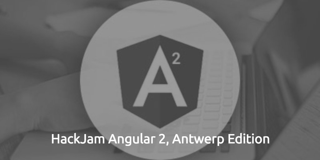 hackages's tweet image. HackJam Angular 2, Antwerp Edition on 16th November at @SLiCK_ss. Learn how to use Angular 2 routing and components buff.ly/2fQbCFG