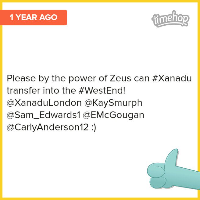 Still feel this way <a href="/XanaduLondon/">Xanadu (London)</a> <a href="/swkplay/">Southwark Playhouse</a> @CarlyAnderson12 <a href="/Sam_Edwards1/">Samuel Edwards</a> <a href="/alisonjiear/">alisonjiear</a> @LizzyConnolly <a href="/EMcGougan/">Emily Mcgougan 🟧</a> <a href="/nigelbarberact/">Nigel Barber</a> etc!