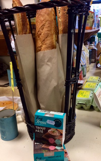Today's #pickofplenty is the oh so tasty trout paté from <a href="/goatsbridge/">Mag Kirwan</a> on this beautiful bread from The Devil's Menu - fabulous!