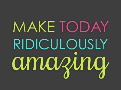 It's Monday! How awesome would it be if we all made an effort to make today amazing? #positveattitude #bethechange #letsdothis