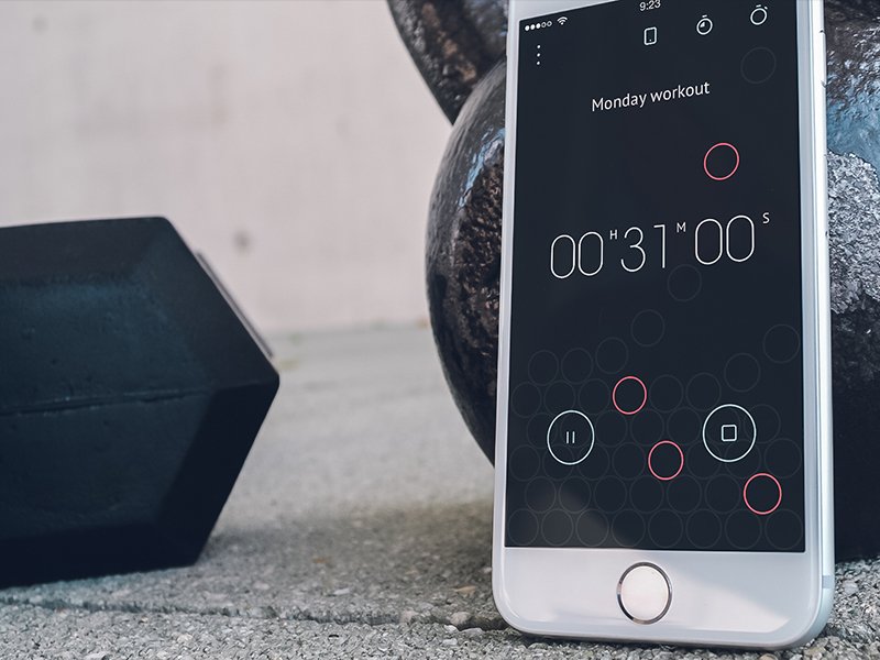 timering_app's tweet image. Timering during Monday workout #design #app #UI #timering