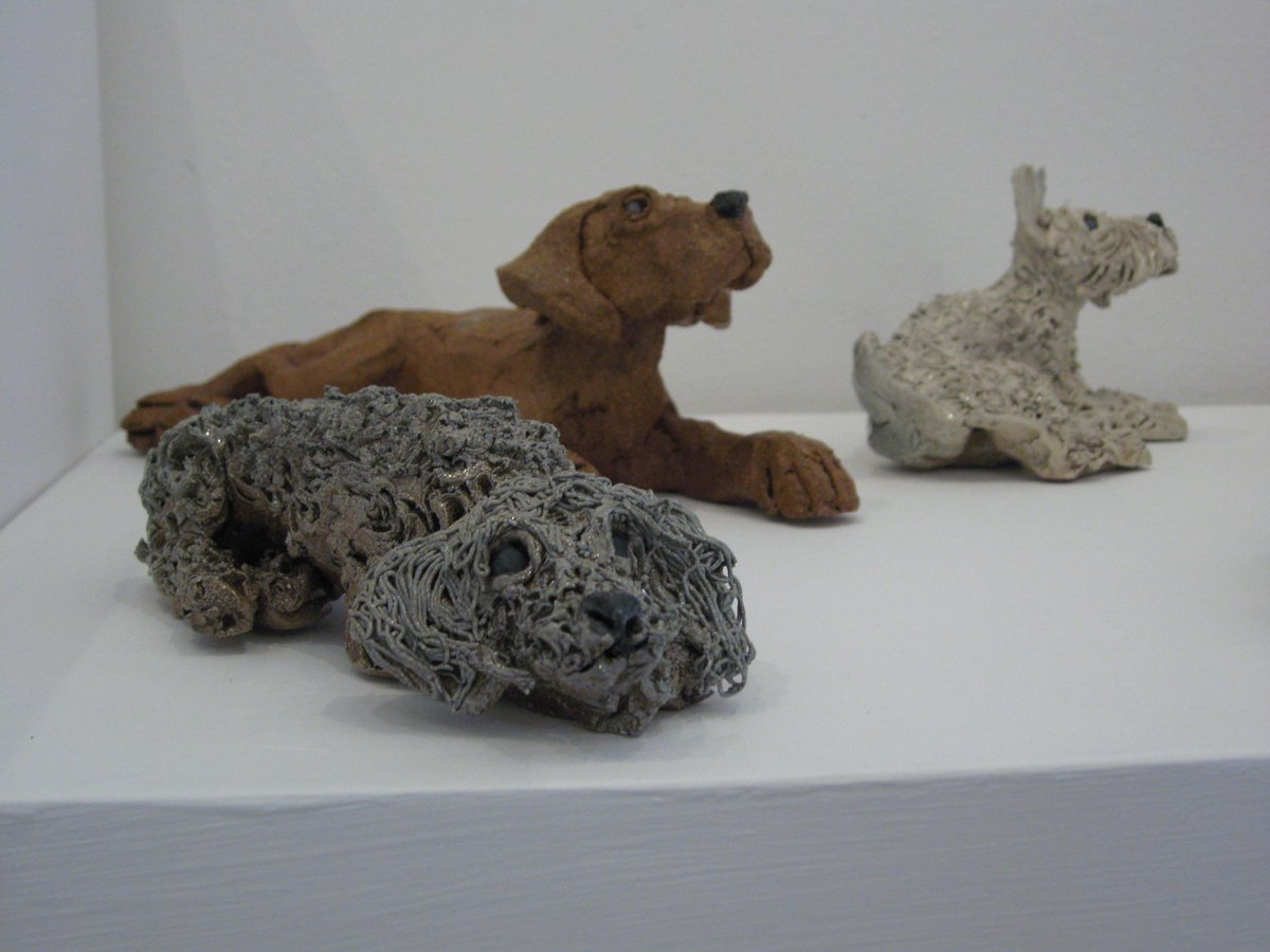 Every dog has it's day! <a href="/wrceramics/">William Rolls</a> has a pack on show ,.. Do we have yours? take a look Tues-Sat #HerefordHour