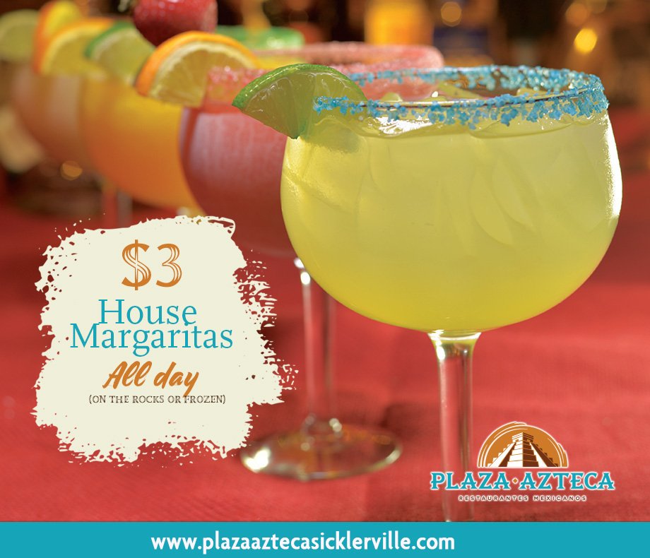 PlazaAztecaNJ's tweet photo. Margarita Monday! Another reason to be happy about!
#plazaaztecasicklerville #margaritamonday https://t.co/2xLlhjZsYV