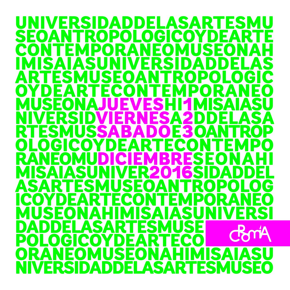 festivalcromia's tweet photo. ¡#cromía2016 se mueve al centro de Guayaquil del 1 al 3 de diciembre! La U Artes, el MACC y el Museo Nahím Isaías nuestras sedes principales https://t.co/tCq0nWXQv1