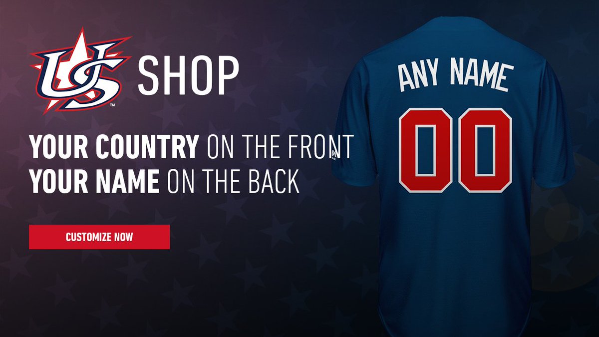 custom usa baseball jersey