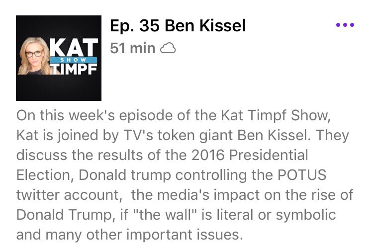 KatTimpfShow's tweet photo. New episode of @KatTimpf show is live featuring @BenKissel https://t.co/zPxLtmAU06 https://t.co/z4hDxmCRtD