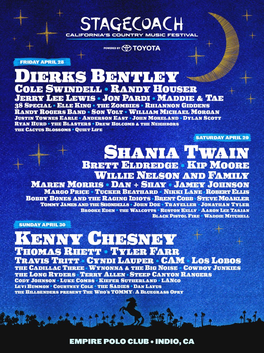 ShaniaTwain's tweet photo. Very excited to announce that I will headline @Stagecoach Festival on Saturday April 29th ✨
https://t.co/t2vkqCbnu0 https://t.co/OEax3GvRGK