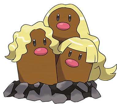 ポケモンサンムーン ディグダ ダグトリオの特性 カーリーヘアー だけど頭部から生えているものはヒゲだ Togetter