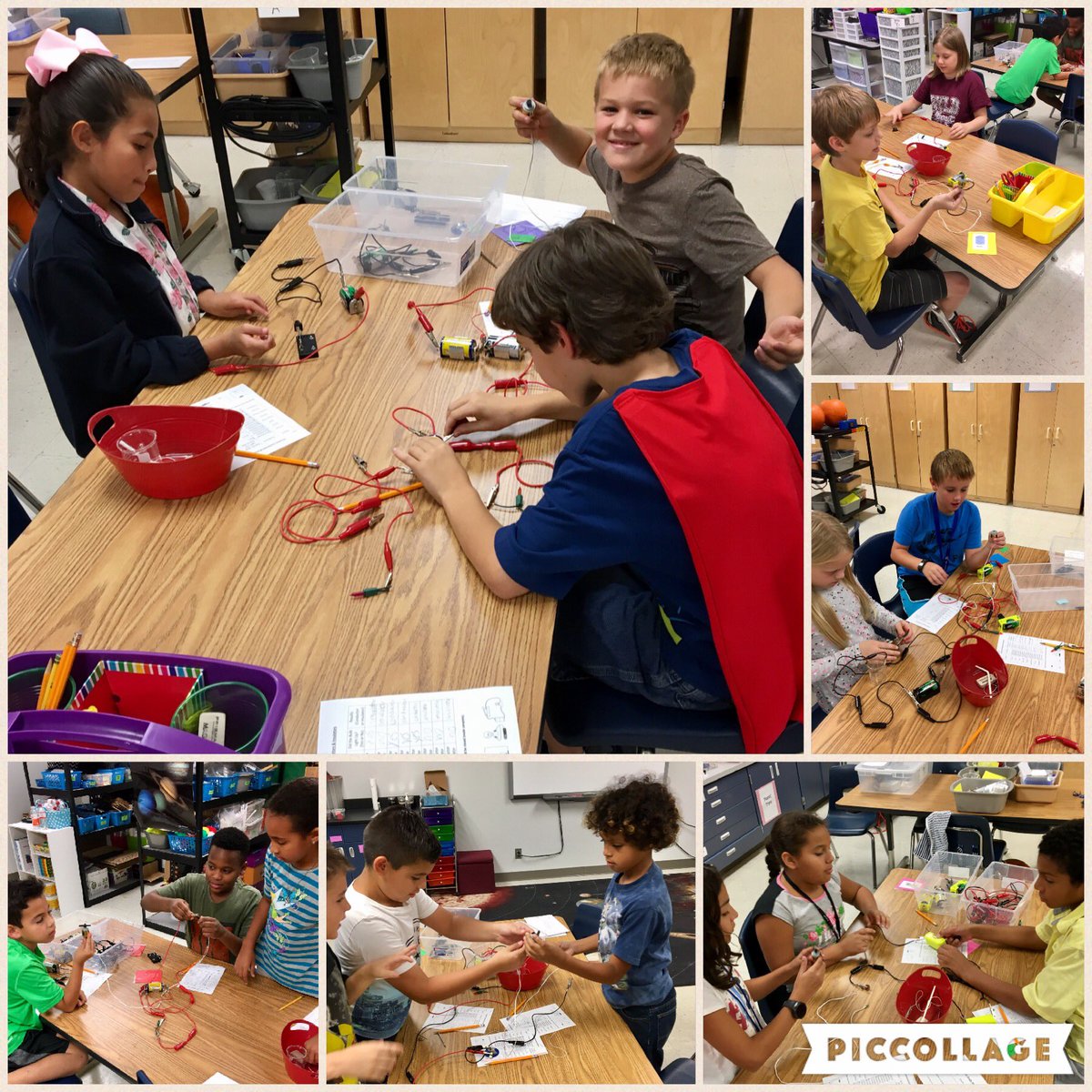 ShemellarD's tweet photo. My students working together to create complete circuits! @WMEWildcats #wmexcellence #katyisd #bethelegacy https://t.co/knhkrzoPyr
