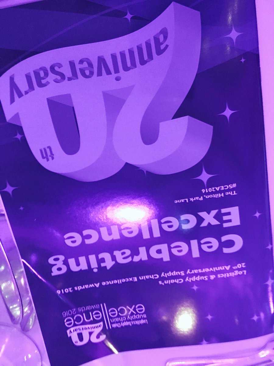 SupplyChainProf's tweet photo. The #SCEA2016 is kicking off s great evening to recognise #supplychain & #Logistics excellence https://t.co/5uXPnHWXE9