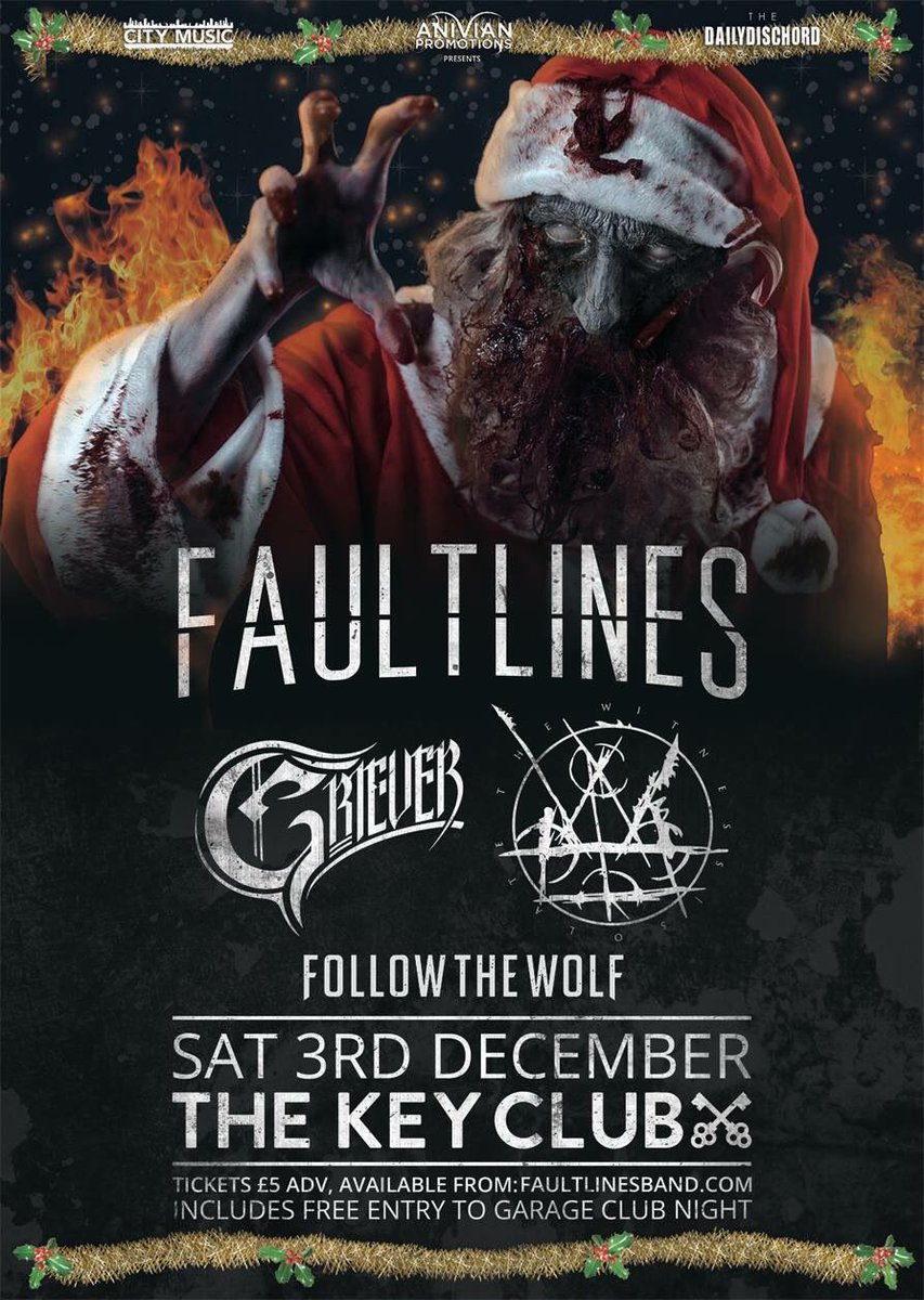 Leeds! We've added <a href="/followthewolfuk/">Follow The Wolf</a> to our Xmas show! Get your tickets now from faultlinesband.com