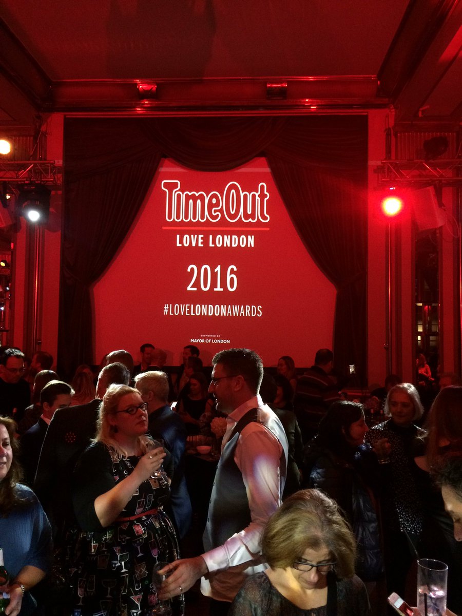 We're out and about tonight... <a href="/TimeOutLondon/">Time Out London</a> #LoveLondonAwards #wandsworth #party!