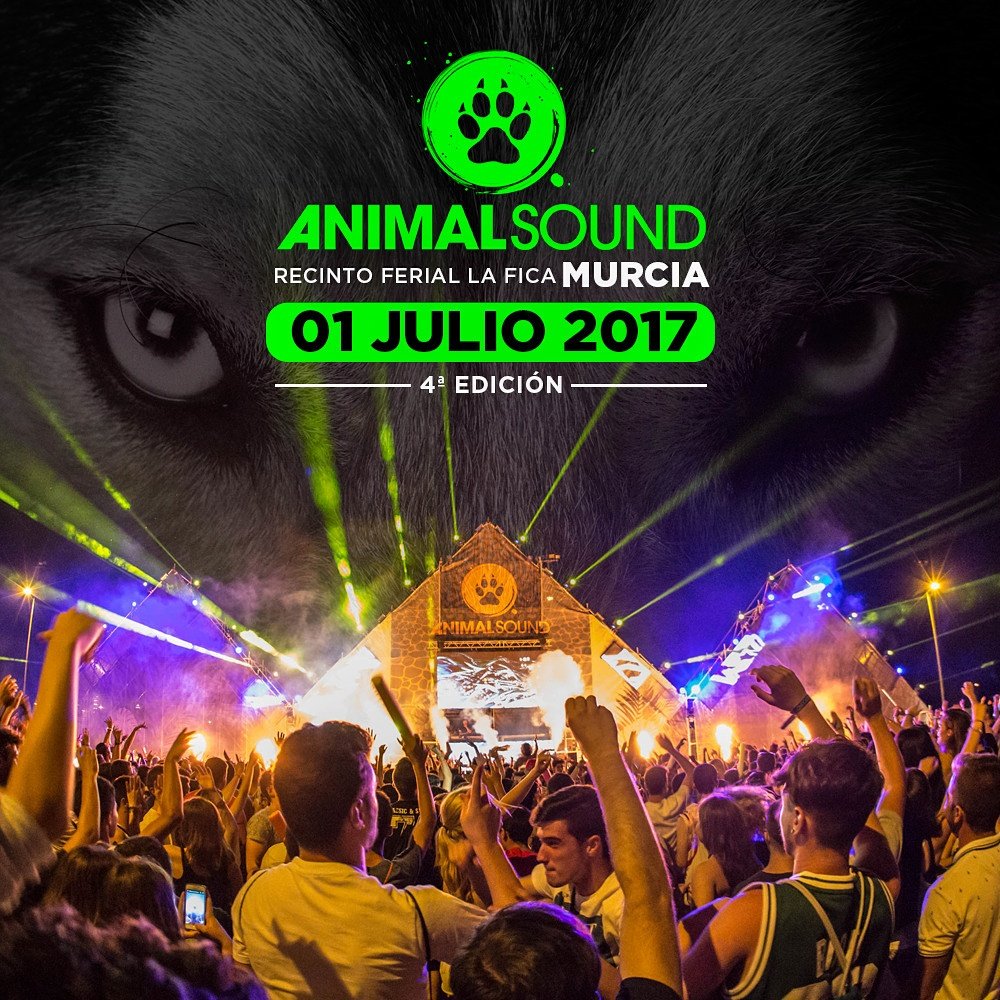 AnimalSoundFest's tweet image. RT este tweet antes del viernes 18 a las 22:00 y entra en el sorteo de la primera entrada para #AnimalSound2017