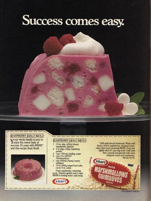 RuralBlessings's tweet photo. You have to admit, this vintage raspberry halo mold does look very festive and delicious to eat. 

#vintage #recipe #kraft #raspberry #cake https://t.co/vmfAqQUPRP