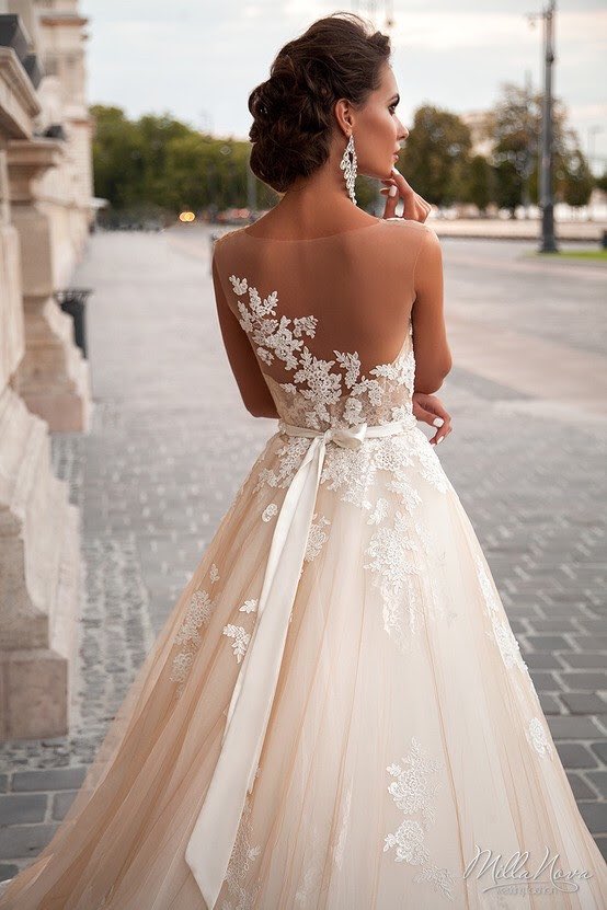 strappy satin gown