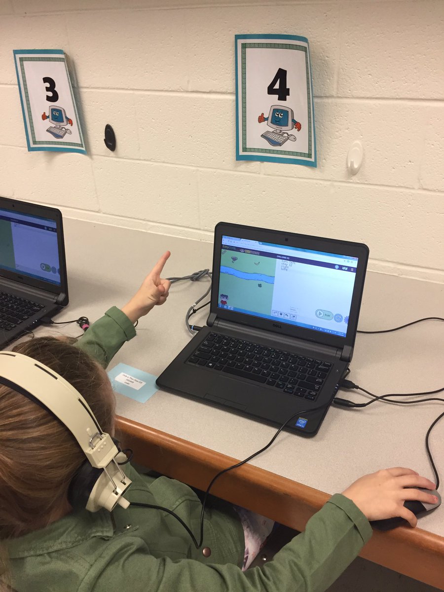 AbbySpessard's tweet image. 2nd graders trying their hands at coding during #codeathon2016 They are loving it! @learningdotcom