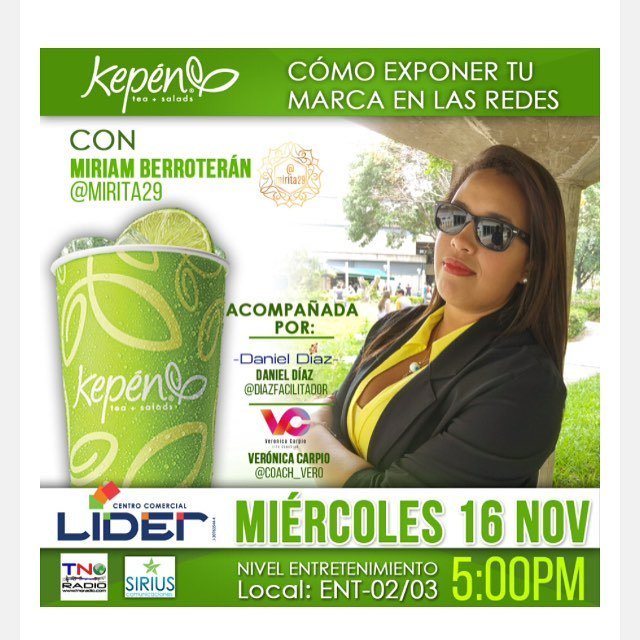 TNOradio's tweet photo. Tnoradio y @kepen del @cclider #teinvitan al Conversatorio:
"Cómo exponer tu marca en las redes sociales”
a realiz… https://t.co/jlsXW2Ye3H