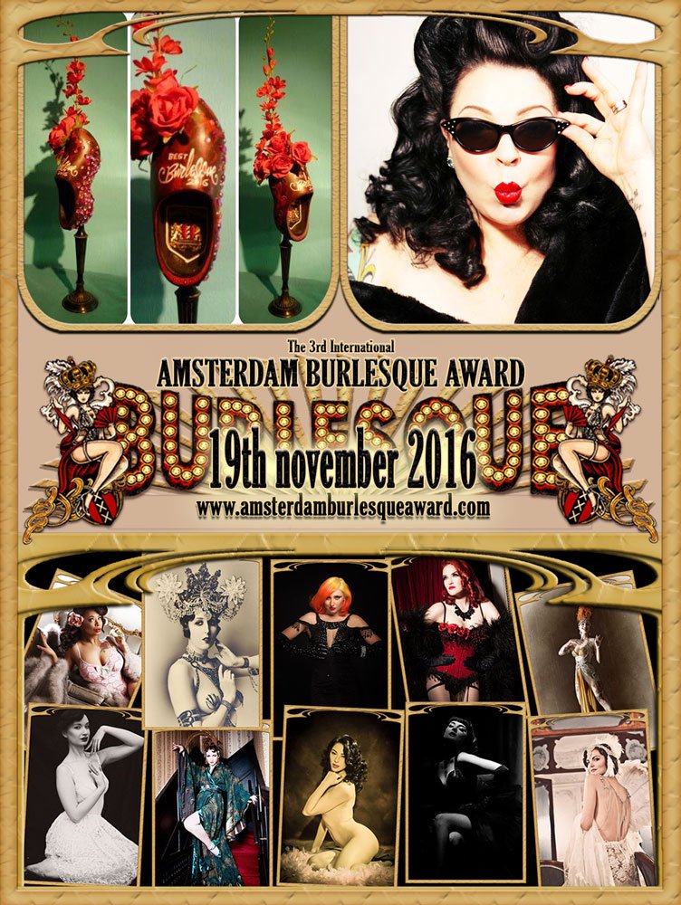 The Classic Burlesque show  at the Panama nightclub, Saturday, 19th november 2016:: Get the tickets:  amsterdamburlesqueaward.com/tickets.htm