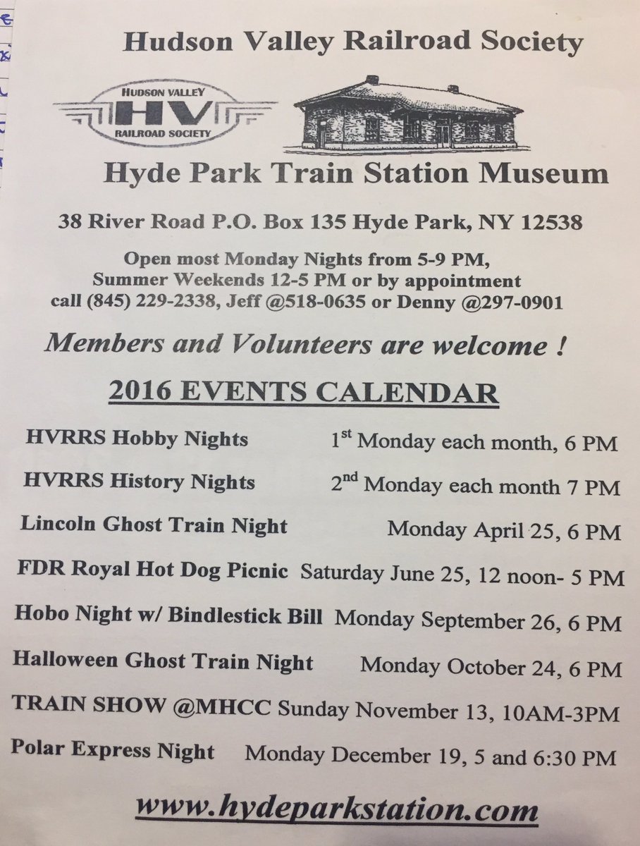 EventJeff's tweet photo. More information on The Hudson Valley Railroad Society events! Check them out!!! https://t.co/fFipus06oV