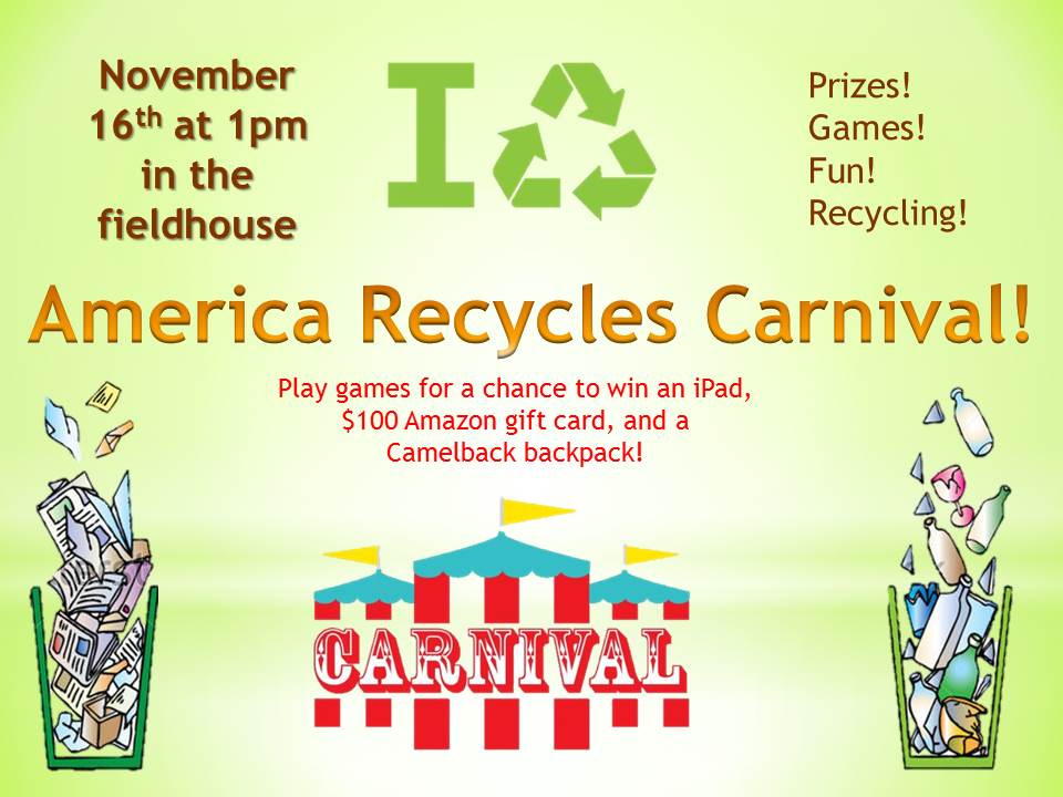 GoGreenLU's tweet image. Stop by the tables outside of Charlie's place to get FREE raffle tickets in advance for the America Recycles Day Carnival!