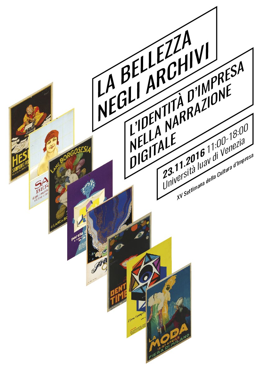 paolettimill's tweet photo. LA BELLEZZA NEGLI ARCHIVI: l’identità d’impresa nella narrazione digitale
mercoledì 23 Novembre 2016 @iuav
https://t.co/JLoSzfGyfW https://t.co/rJPquadmdf