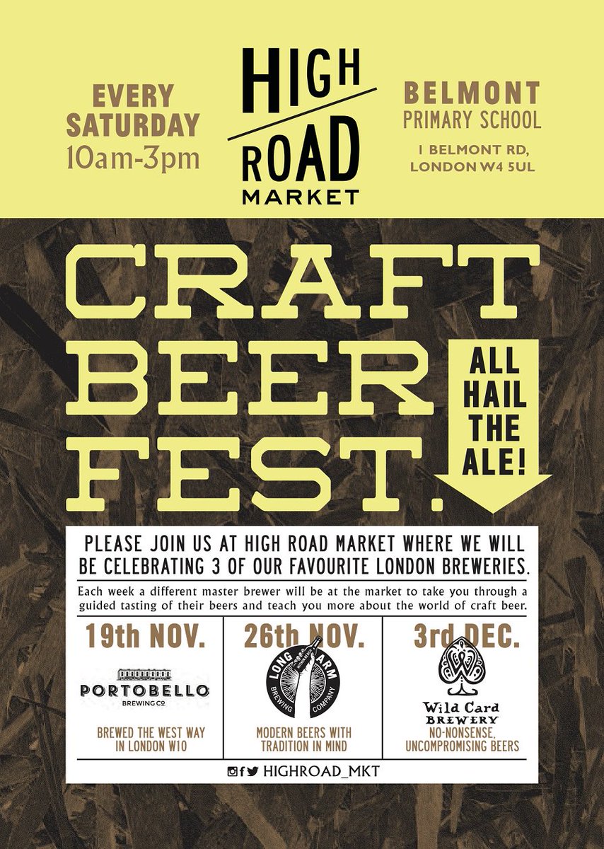 High Road market (@highroad_mkt) on Twitter photo Starting our Craft #beer Fest this Saturday! <a href="/ChiswickHighRd/">Chiswick High Road</a> <a href="/TheChiswickCal/">The Chiswick Calendar</a> <a href="/myChiswickLive/">Paul in Chiswick</a> <a href="/devonshirerdw4/">Devonshire Road</a> <a href="/chiswickish/">Chiswick Chap</a> <a href="/shopchiswick/">shop chiswick</a> Starting our Craft #beer Fest this Saturday! <a href="/ChiswickHighRd/">Chiswick High Road</a> <a href="/TheChiswickCal/">The Chiswick Calendar</a> <a href="/myChiswickLive/">Paul in Chiswick</a> <a href="/devonshirerdw4/">Devonshire Road</a> <a href="/chiswickish/">Chiswick Chap</a> <a href="/shopchiswick/">shop chiswick</a>