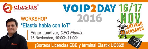 ElastixEurope's tweet photo. #Elastix workshop 16 NOV | 10:00am. Participate and get EBE licenses and a Elastix #IPPhone  UC862! https://t.co/EiAjKCaDRd #VoIP2DAY16 https://t.co/O5zddoa6Yu