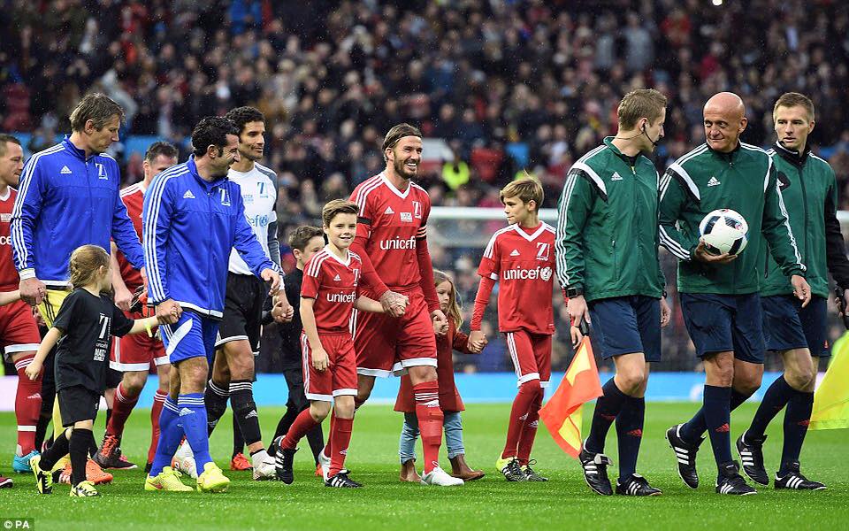 FCTlegends's tweet photo. One year ago today. A project we will always be proud of. #MatchForChildren @UNICEF #DavidBeckham https://t.co/14l3PZ5vMr https://t.co/kFesV6jvWt