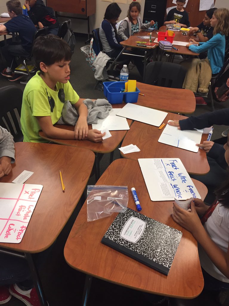 MeyerMathletes's tweet photo. Working in groups to sort our word problems into 3 categories based on what the question is asking us to find @bozmanbroncos https://t.co/H8I8nnwmoT